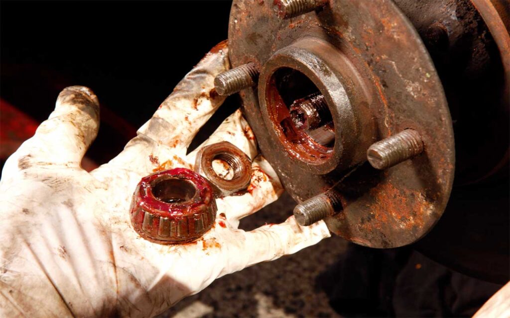 خرابی بلبرینگ چرخ